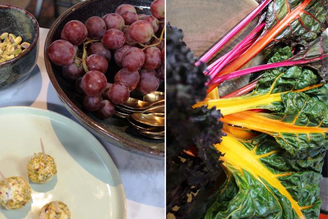 Het eten: pure smaken en seizoensgebonden groenten
