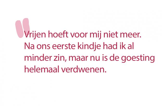 Kristel (32): ‘Af en toe laat ik mijn vriend gewoon doen. Ook al heb ik geen zin, ik voel dat hij wél nood heeft aan seks.’