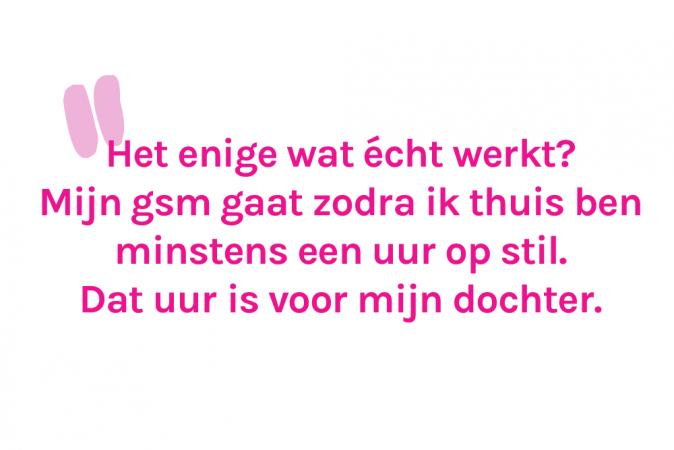 Hoofdredactrice Eva (40) reserveert elke avond een volledig uur voor haar dochter