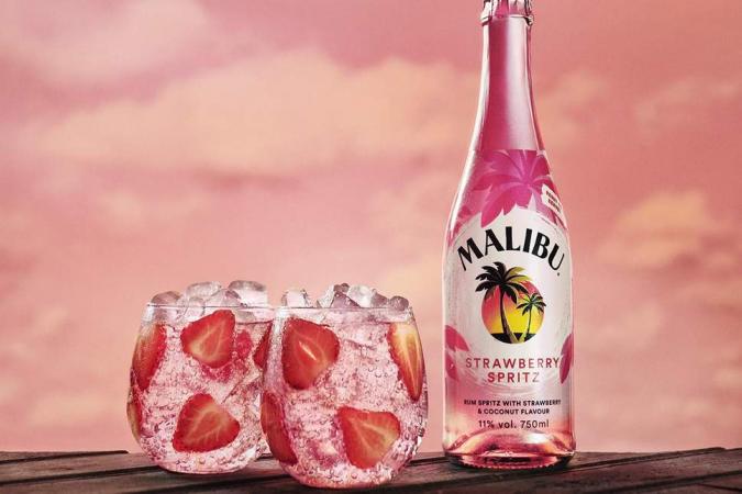 Malibu Strawberry Spritz