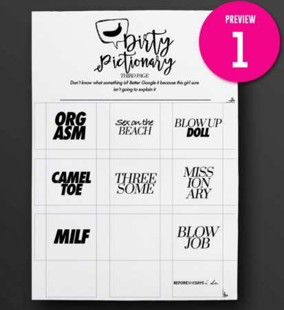 Dirty Pictionary