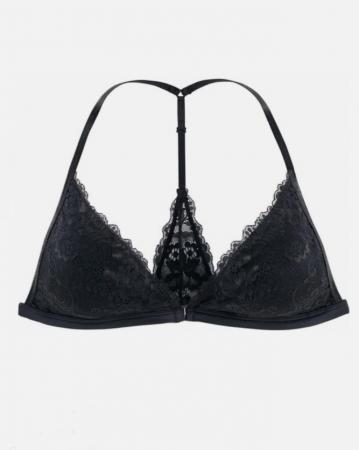 Bikini beha met opdruk en beugel - Blauw - Maat 40-64