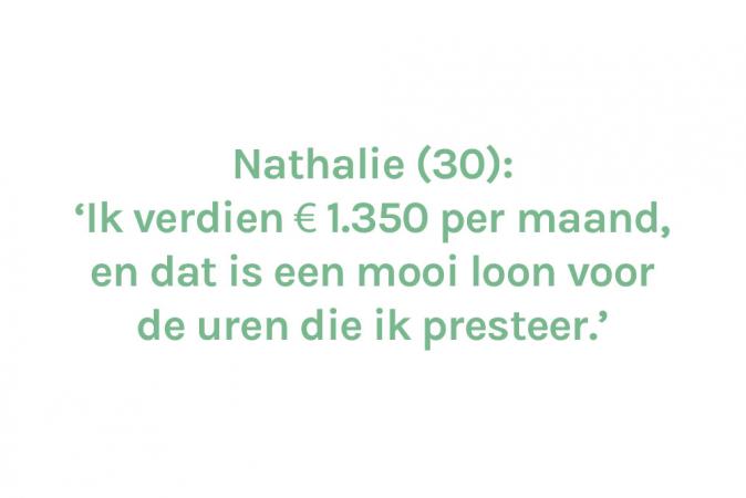 Nathalie (30) – € 1.350 (halftijds)