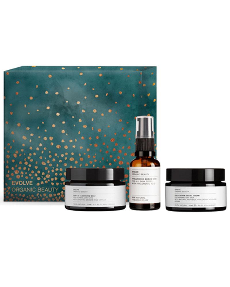 Un kit Hydration Heroes de Evolve Organic Beauty