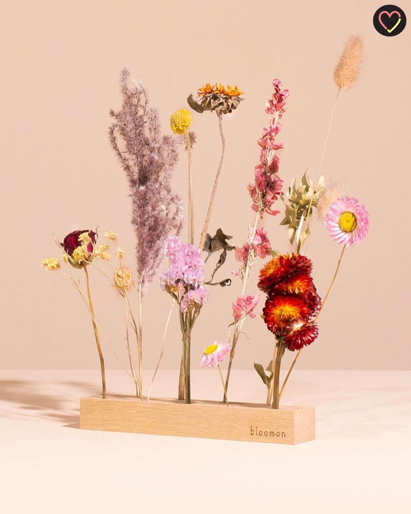 Composition de fleurs séchées chez Bloomon