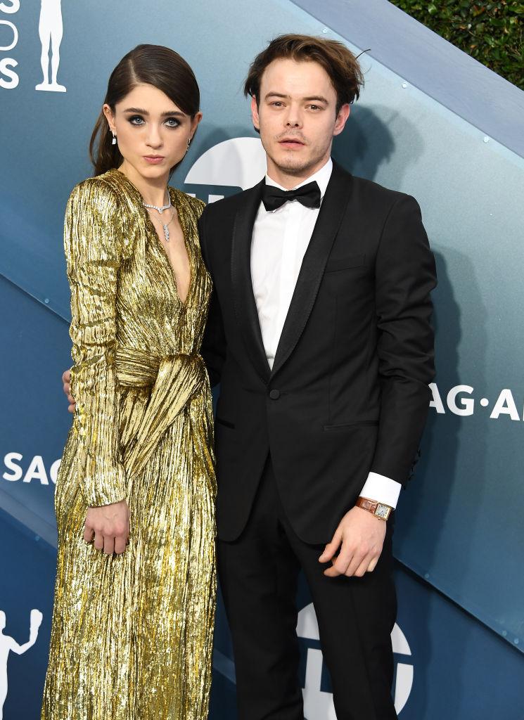 Natalia Dyer (Nancy) et Charlie Heaton (Jonathan) de 'Stranger Things'