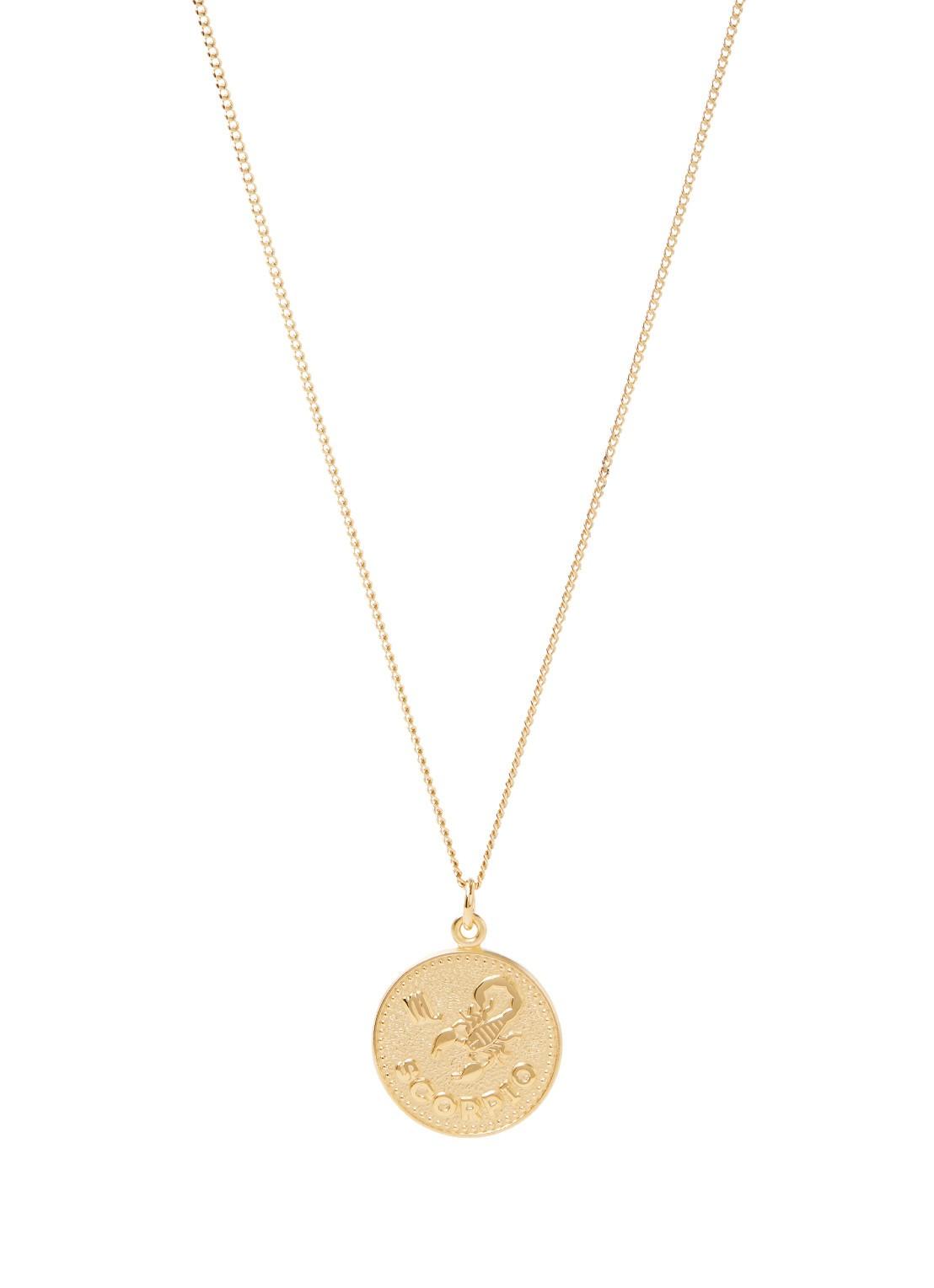 Collier plaqué or avec amulette signe astrologique