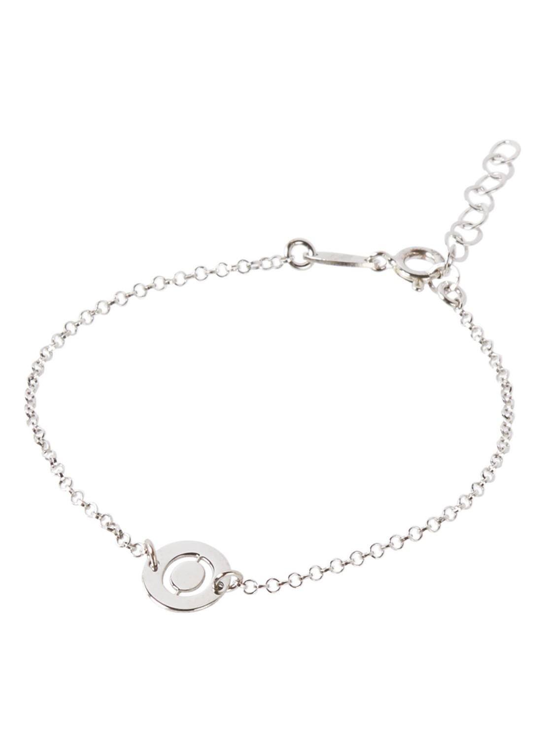 Bracelet en argent avec initiale
