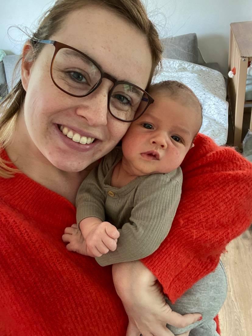 Mama en zoon