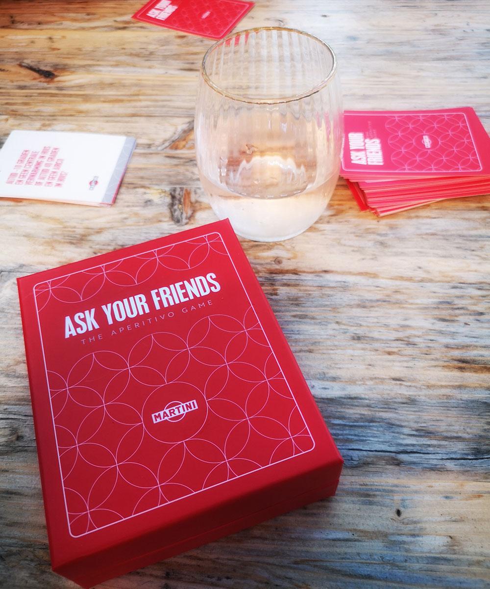 Chef lifestyle Judith speelde Ask Your Friends, een kaartspel van Martini Fiero.