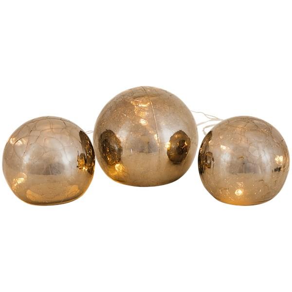 Boules lumineuses en verre - 4,99€