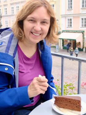 Libelle-redactrice Herte in Salzburg.