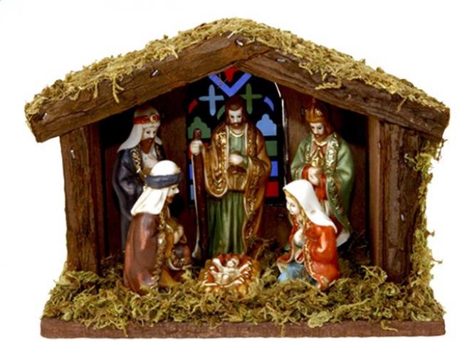 Traditioneel kerststalletje