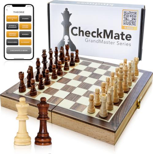 Schaakbord: CheckMate® GrandMaster Series schaakspel