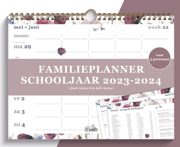 De hobbit familieplanner, schooljaar 2023-2024