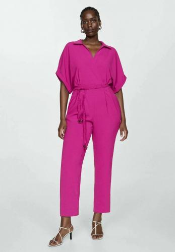 Jumpsuit met gevlochten riempje