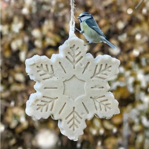 Vettraktatie in sneeuwvlokvorm