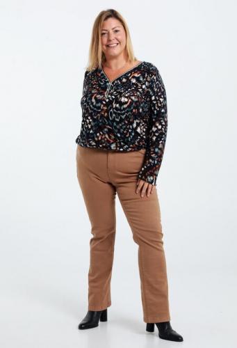 Flared broek met riem