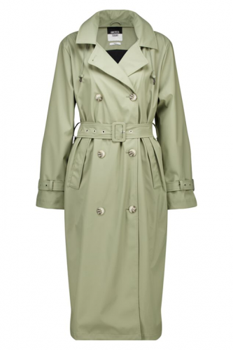 Lange waterafstotende trenchcoat