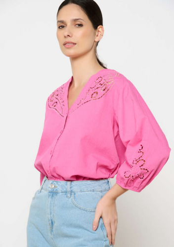 Hemd met cut-outs