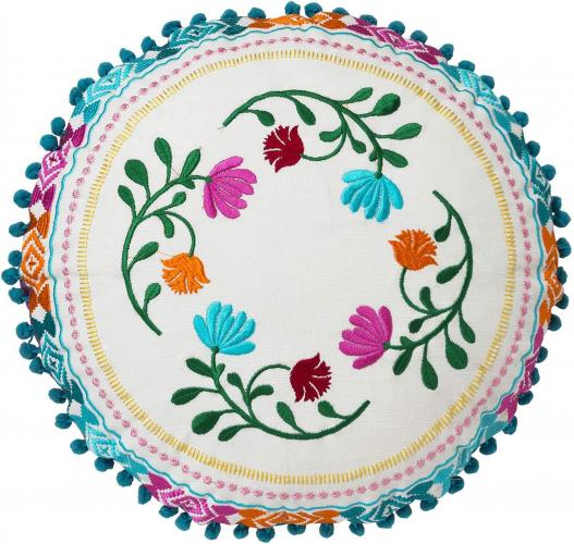 Zitkussen met bloemen­print