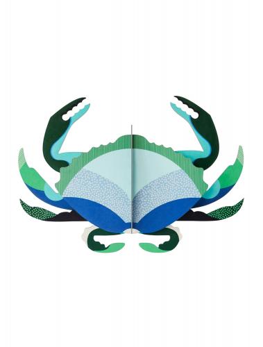 3D zelfbouw krab van stevig karton