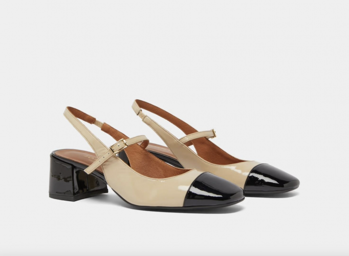 Slingbacks bicolores