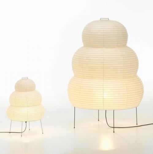 Dimbare staanlamp in rijstpapier 