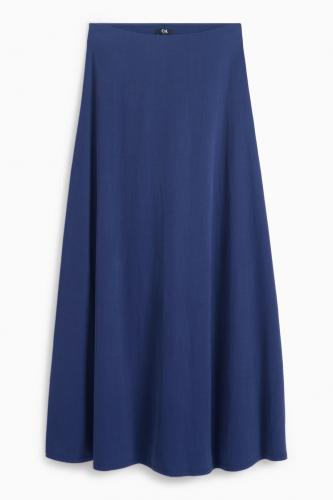 Rok van soepele stof en elastische tailleband 