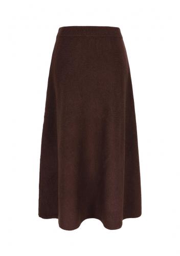 Lange gebreide rok 