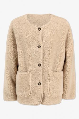 Teddy vest met knopen