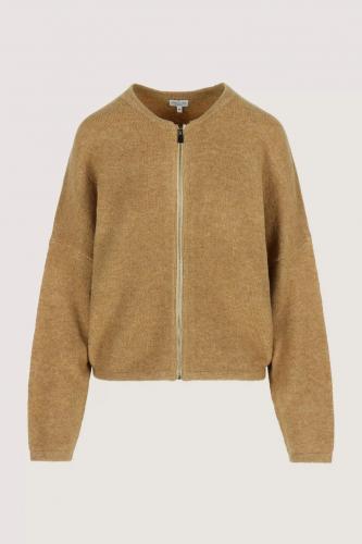 Gebreid vleermuisjasje met rits