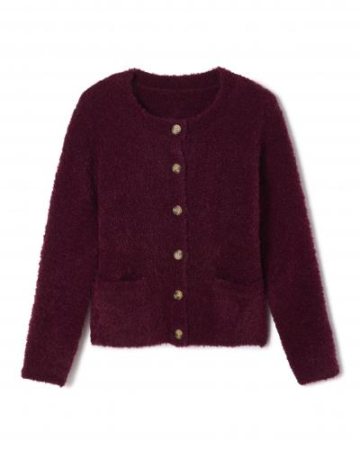 Vest van bouclétricot