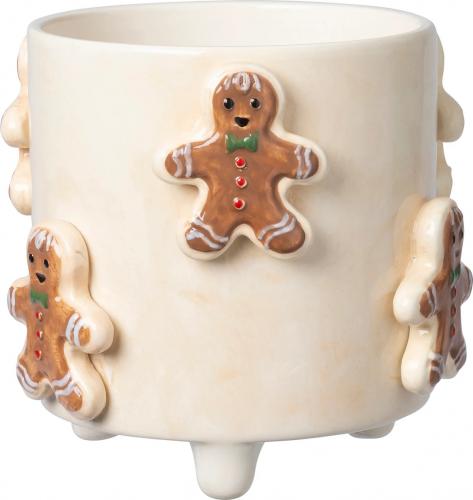 Bloempotje met peperkoeken mannetjes 