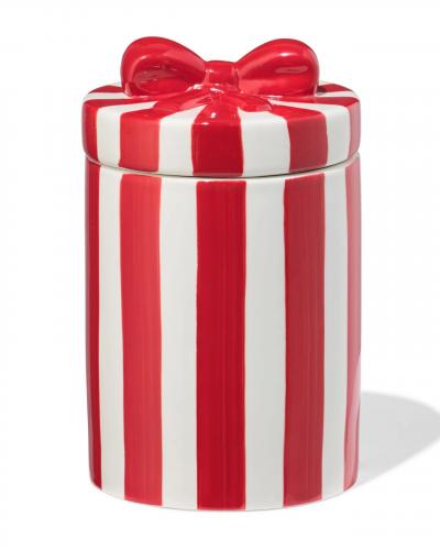 Keramieken pot met strik