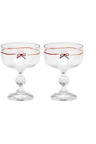 Set van 2 champagneglazen