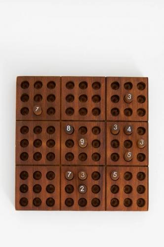 Houten sudoku puzzelbord 