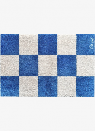 Mat met dambordpatroon