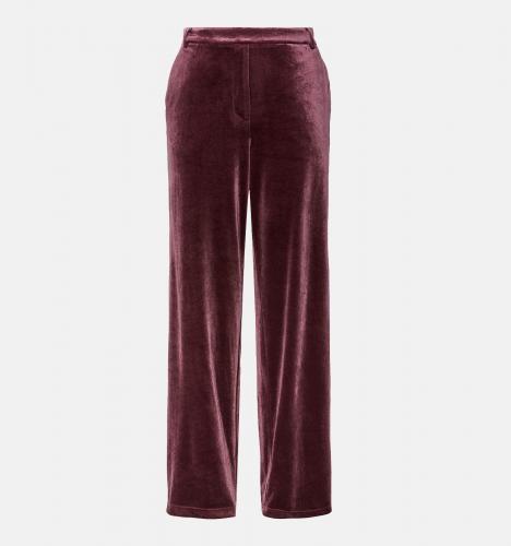 Bijpassende geklede broek bordeaux 