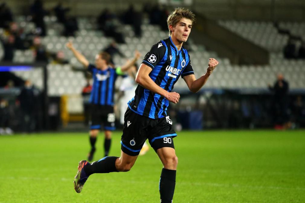 Emmanuel Dennis, Michael Krmencik, Youssouph Badji en David Okereke: geen van hen kan overtuigen in de spits. In tegenstelling tot jeugdproduct Charles De ketelaere (bovenaan). (foot’s Gety/Belga)©Dean Mouhtaropoulos Getty Images