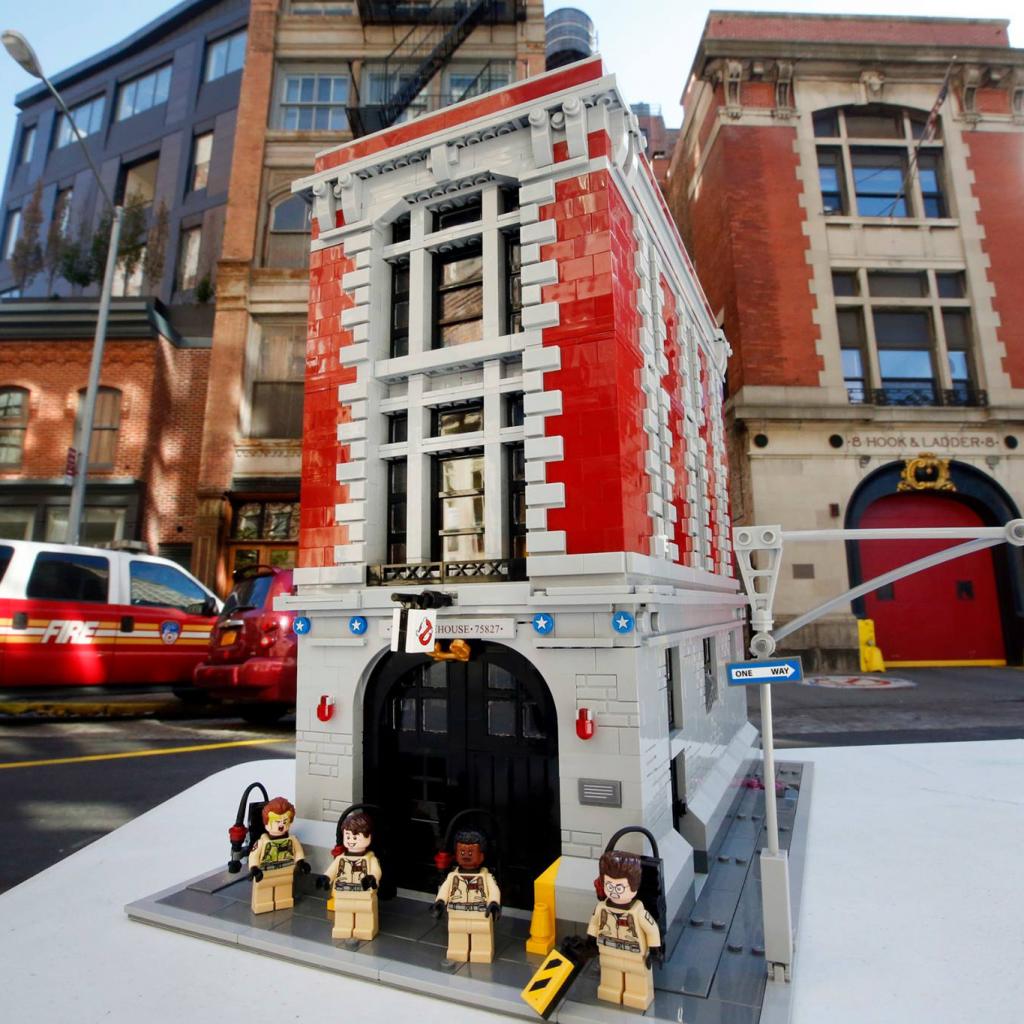 De Lego-set voor de echte Ghostbusters-kazerne in New York.