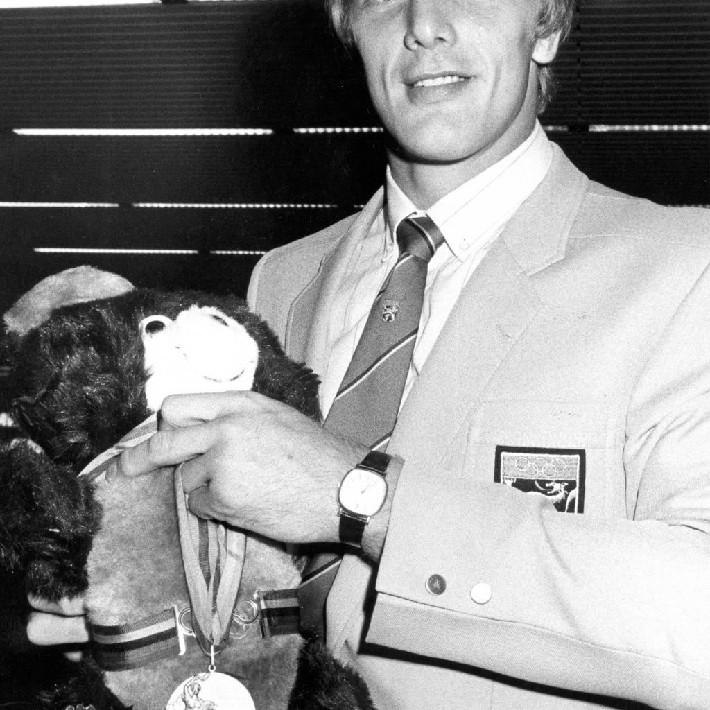 19810114 - The picture presents the belgian judoka Robert van de Walle at the occasion of his appointment as sports man of the year. BELGA PHOTO ARCHIVES