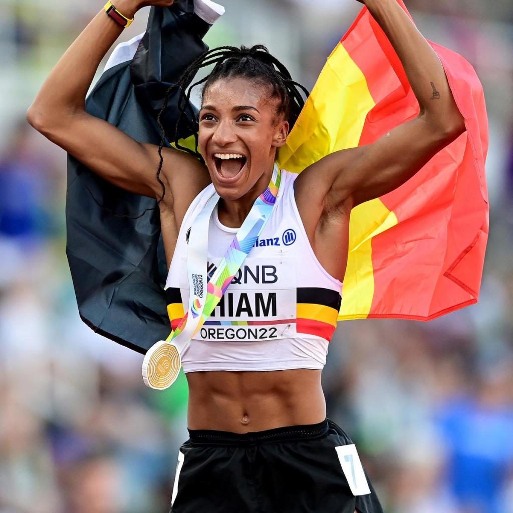 Nafi Thiam: “Sportvrouw van het Jaar.” (foto Getty Images for World Athletics)©Hannah Peters Getty Images for World Athletics
