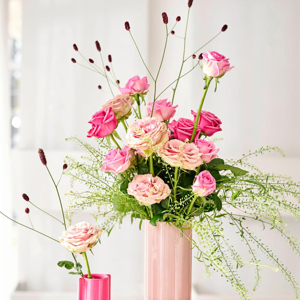 Roze rozen