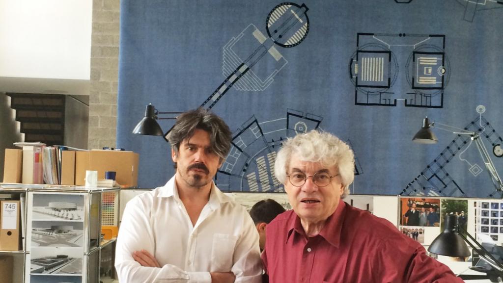 Koen Vanmechelen en architect Mario Botta