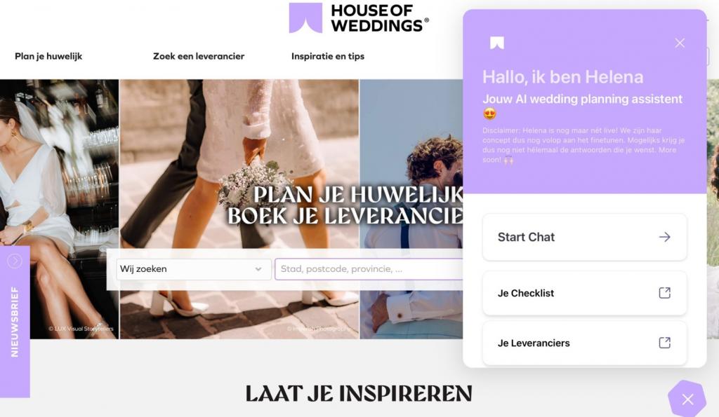 AI wedding planning assistent