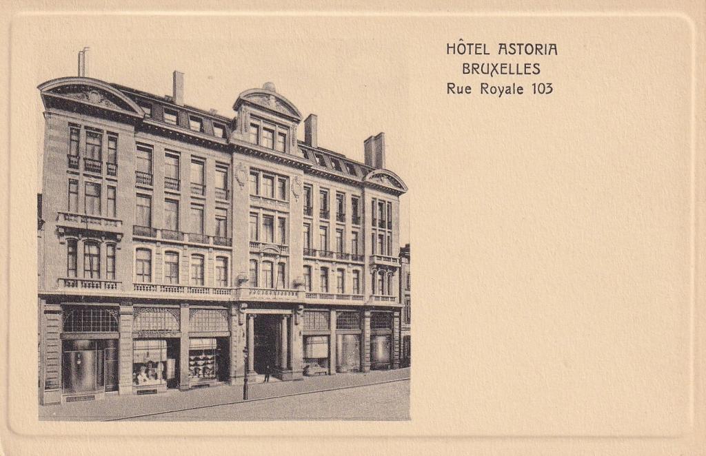 Grand Hôtel Astoria, Brussel, 1910, postcard