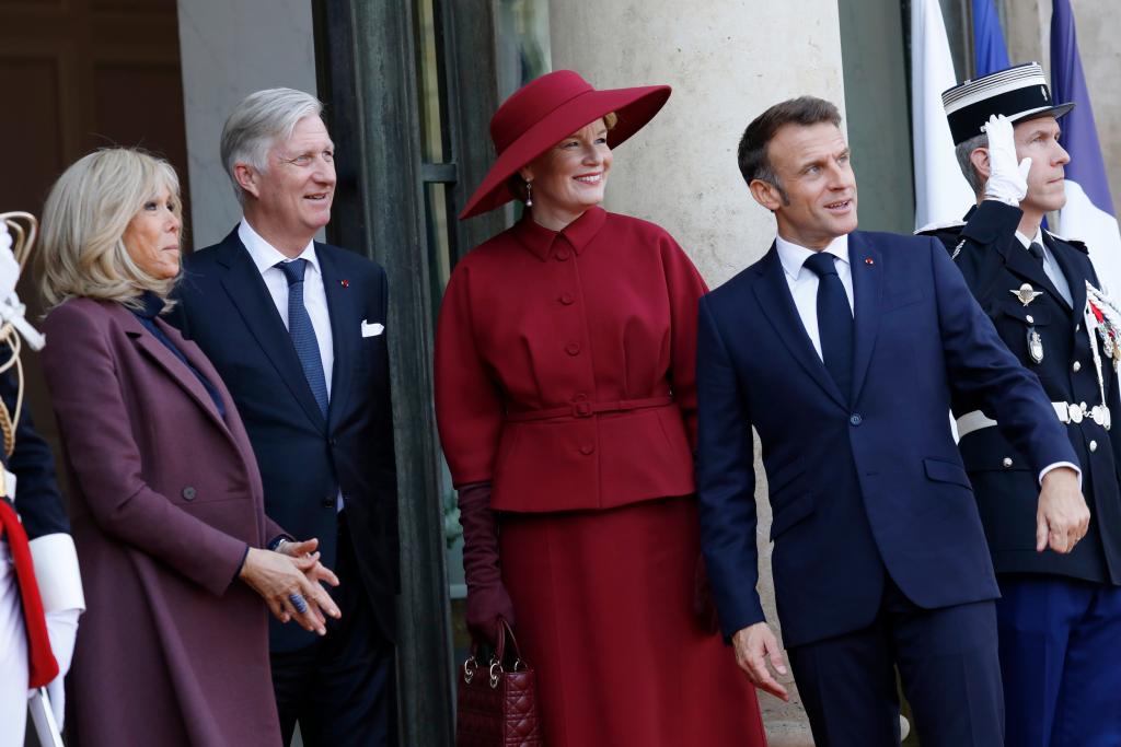 Koningin Mathilde in Christian Dior