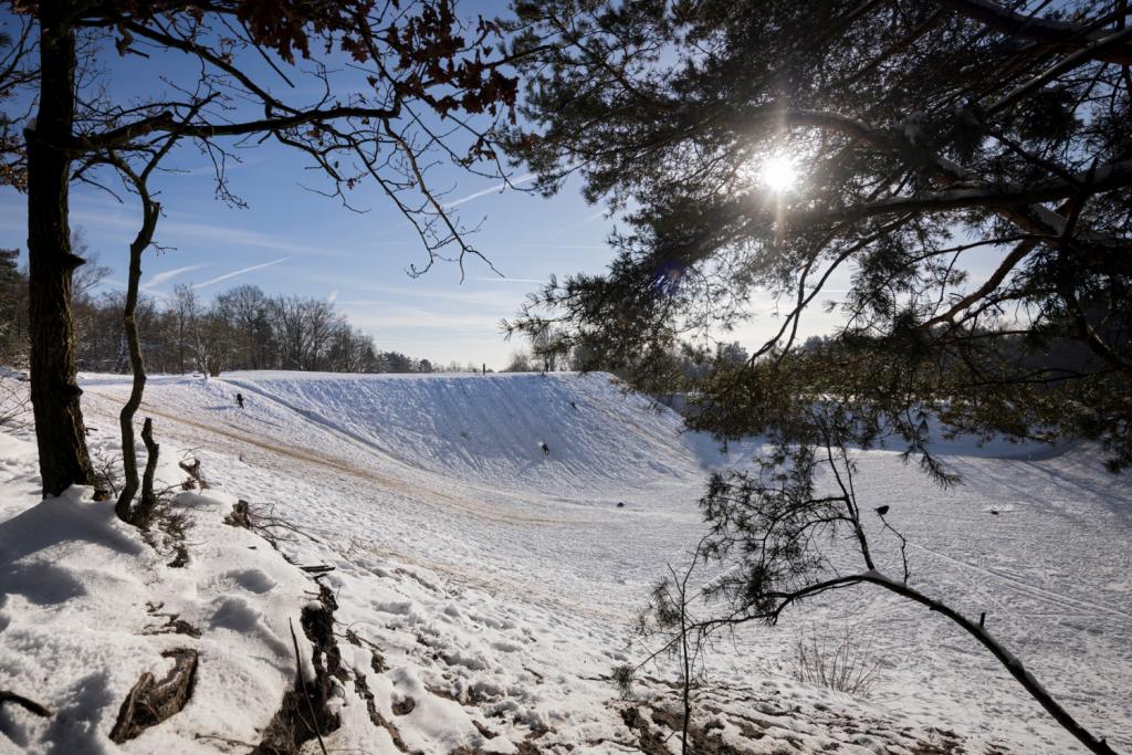 Sneeuwbeelden van een wandeling in het natuurgebied De Teut , onderdeel van De Wijers