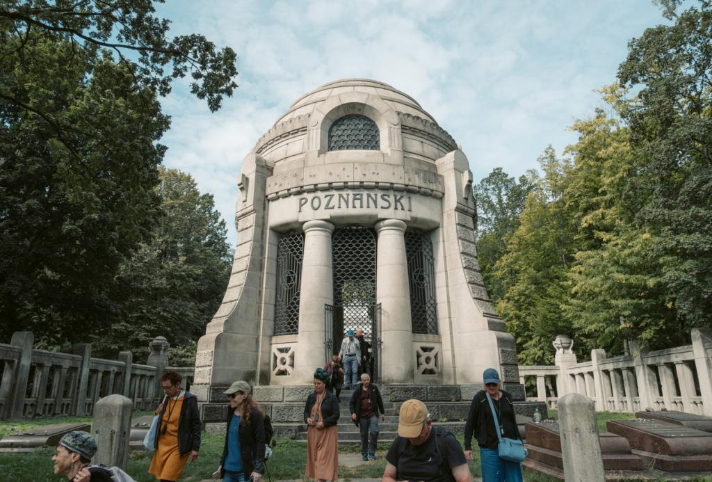 Het mausoleum van Izrael Poznański  in Łódź, Polen